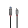 Lindy Cable USB 3.2 Gen 1 de 3m USB C a USB B Negro Anthra Line