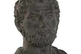 DKD Home Decor Figura Busto Gris Fibra de vidrio 16 x 46 x 36 cm