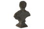 DKD Home Decor Figura Busto Gris Fibra de vidrio 16 x 46 x 36 cm