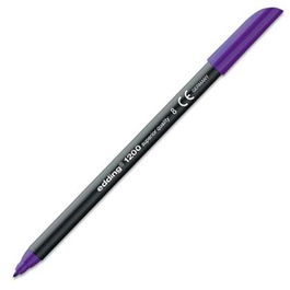 Edding Rotulador 1200 Punta Fina Violeta (Set de 10) - Rotulador de fibra para escritura, bocetos y diseños (Set de 10)