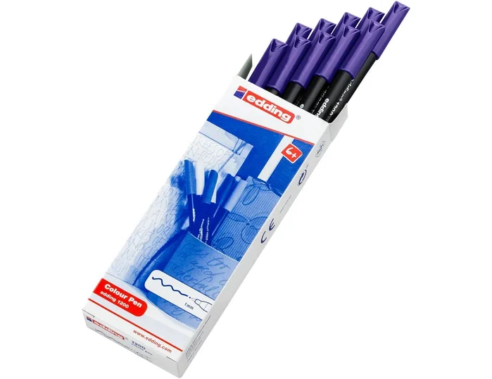 Edding Rotulador 1200 Violeta Punta Fina (Set de 10) Edding Rotulador 1200 Violeta Punta Fina (Set de 10)