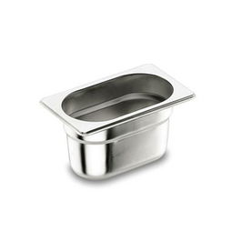 GN 1/3 Cubeta de Acero Inoxidable para Gastronomía y Transporte, Almacenaje Profesional, 5.5 mm de Espesor