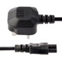 Startech Cable de Alimentación BS1363 a C5 Trébol 1 Metro Negro para Portátiles