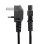 StarTech.com Cable de Alimentación BS1363 a C5 Trébol, 1m, Negro