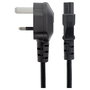 StarTech.com Cable de Alimentación para Portátil 1m BS1363 a C5 (Trébol/Mickey Mouse) 250V 2.5A - Cable de Poder UK para Cargador