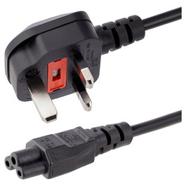 StarTech.com Cable de Alimentación para Portátil 1m BS1363 a C5 (Trébol/Mickey Mouse) 250V 2.5A - Cable de Poder UK para Cargador