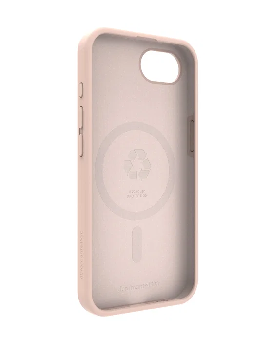 Dbramante1928 Monaco Carcasa Trasera Funda Silicona Plástico Arena Rosa Compatible con MagSafe para Apple iPhone