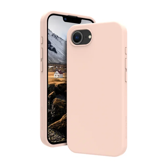Dbramante1928 Monaco Carcasa Trasera Funda Silicona Plástico Arena Rosa Compatible con MagSafe para Apple iPhone