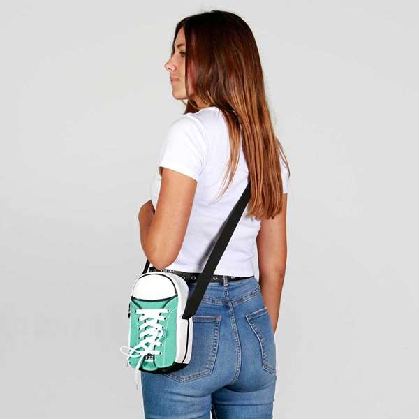 OMP! Sneakers Mint Bolso bandolera 22x17x7 cm Turquesa PU