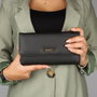 Zoozie Bags 1401 Minibolso Cruzado de Piel con Cadenas Negro
