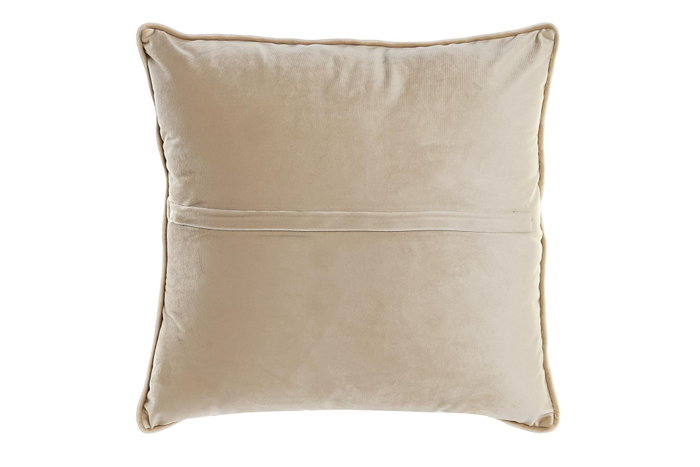 DKD Home Decor Cojín de Flores Bordadas Dorado