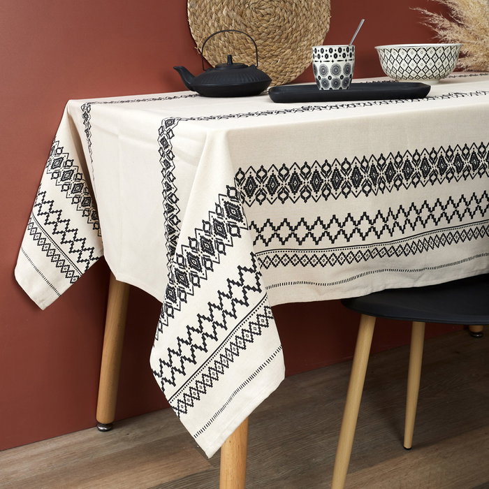 Home Deco Factory Mantel Etnico 140x250 cm Poliester-Algodon