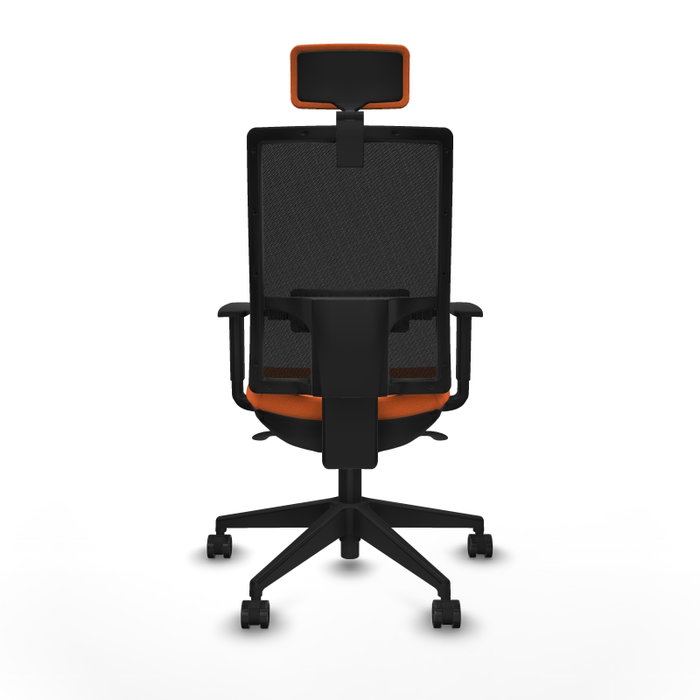 PIQUERAS Y CRESPO Silla de oficina Horna con mecanismo Sincro, Naranja y Negro PIQUERAS Y CRESPO Silla de oficina Horna con mecanismo Sincro, Naranja y Negro