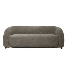 DKD Home Decor Sofá de Madera y Poliéster Gris Oscuro 200x89x69 cm