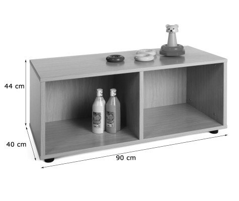 Mobeduc Mueble 2 Casillas Haya 600105HP18 Melamina 90x40x44 cm