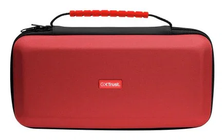 Trust 25764 Funda Protectora Rígida Maleta de Transporte GXT 1252RB XL para Nintendo Switch 2, A Prueba de Golpes, Color Rojo y Azul
