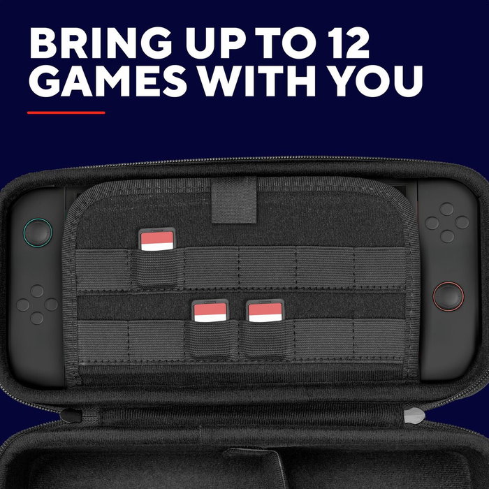 Trust Funda rígida Gaming GXT 1252RB XL para Nintendo Switch 2 - Rojo y azul