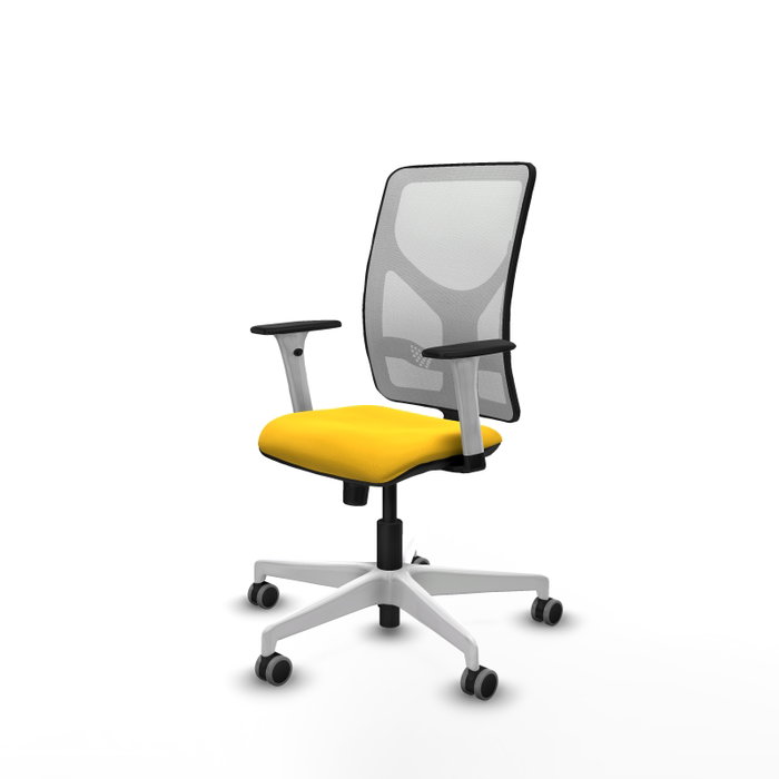 PIQUERAS Y CRESPO Silla de oficina Motilla Amarillo y Blanco PIQUERAS Y CRESPO Silla de oficina Motilla Amarillo y Blanco