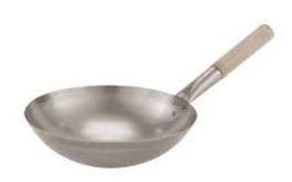 Sambonet Sartén Wok de Hierro, Diámetro 36 cm, Alto 8 cm - Asia