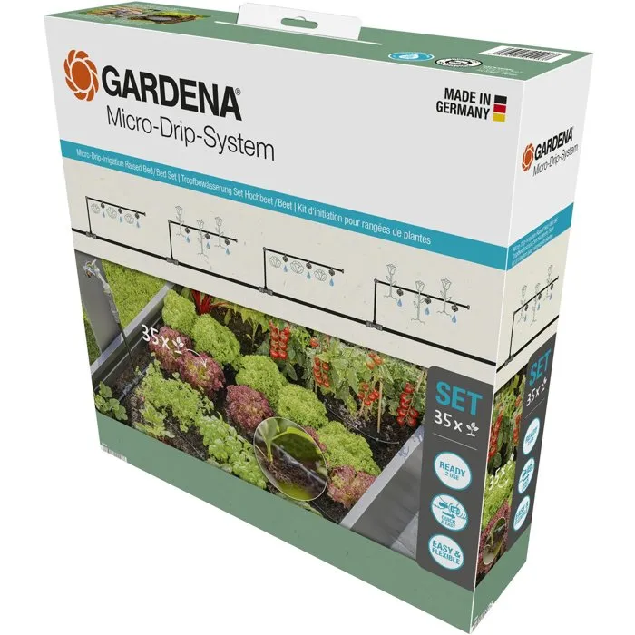 Gardena Kit de inicio para hileras de plantas hasta 35 plantas 13455-20 Gardena Kit de inicio para hileras de plantas hasta 35 plantas 13455-20