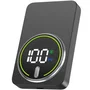 Leotec LePow W20W10K Powerbank 10000mAh 20W Carga Inalámbrica Negro con Cable USB-C