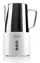 Haeger Super Foam Espumador de Leche Automático 3 en 1 - Caliente/Fría, 600W, Inalámbrico, Blanco/Acero Inoxidable, Ideal para Capuchino y Latte