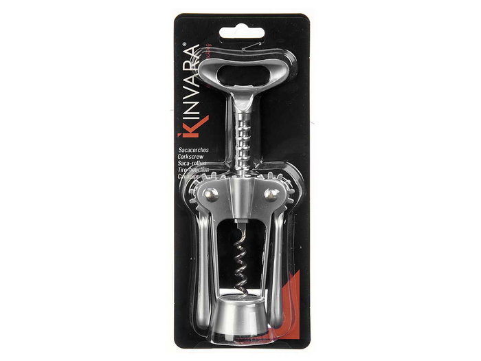 Kinvara Sacacorchos Color Cromado 217gr 18.3 x 3.8 x 7 cm Metal (Set de 24)
