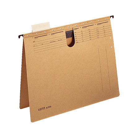 LEITZ Alpha Carpeta colgante A4 marrón