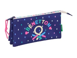 Safta Estuche portatodo Benetton Drop triple