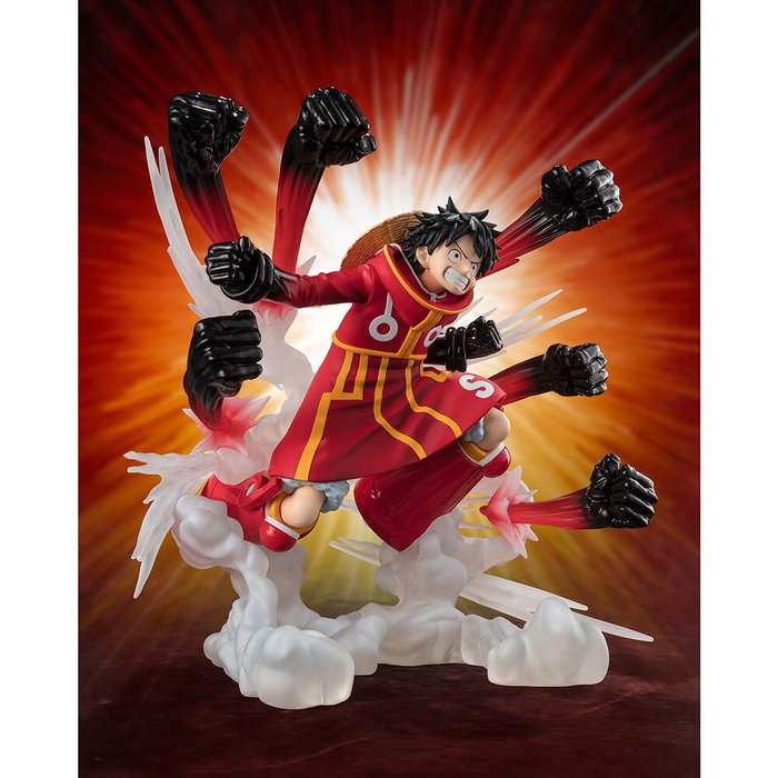 Tamashii Nations Figura S.H. Figuarts Zero Monkey D Luffy Gum Gum Hawk Gatling Extra Battle One Piece 15.5cm