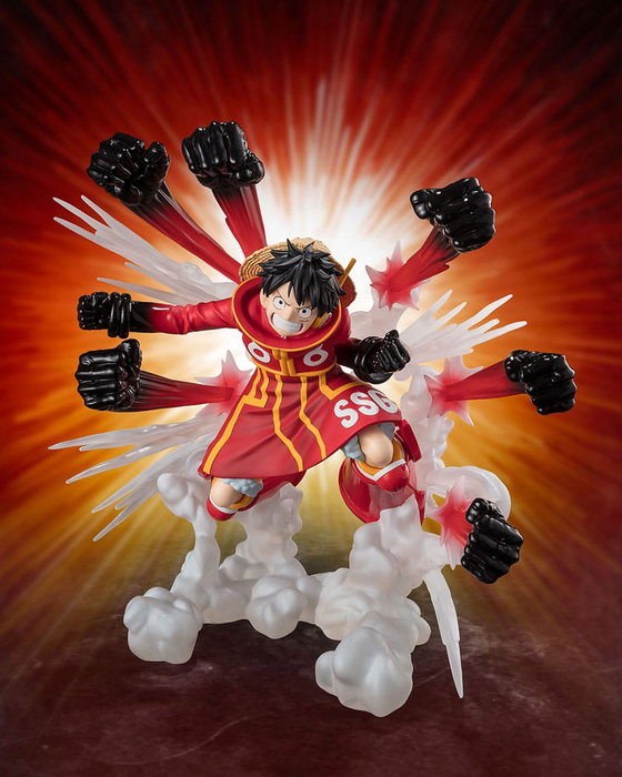 Tamashii Nations Figuarts Zero Monkey D. Luffy Gum Gum Hawk Gatling Extra Battle One Piece