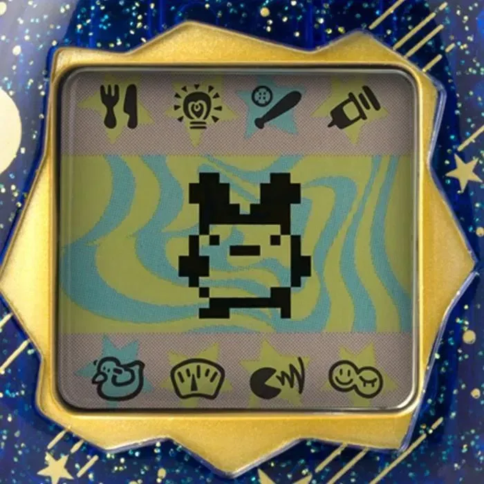 Bandai Tamagotchi original BAN1695823145961 Noche estrellada mascota electrónica virtual con pantalla a color, 3 botones y juegos