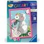 Ravensburger Kit de pintura por números Conejo y mariposa 25836 (18 x 24 cm)