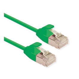 ROLINE GREEN Patchkabel Cat.6A Slim Verde 2 m
