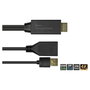 GoodConnections Alcasa HDMI-AD22 Adaptador HDMI a DisplayPort, 0,3m, HDMI 2.0b a DP 1.2, Macho-Hembra, 4K 60Hz