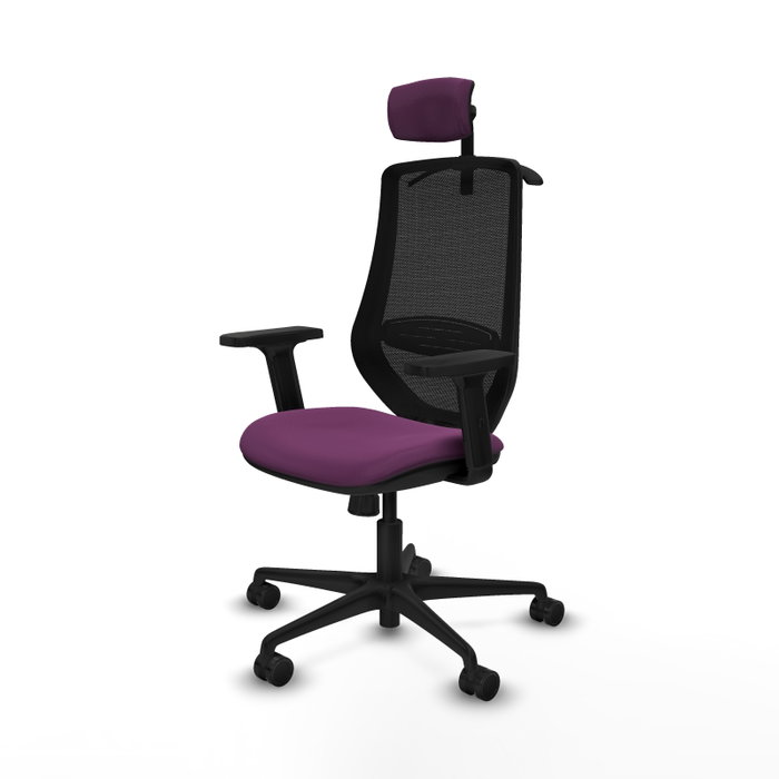 PIQUERAS Y CRESPO Silla de oficina Mardos con mecanismo Sincro, Morado y Negro PIQUERAS Y CRESPO Silla de oficina Mardos con mecanismo Sincro, Morado y Negro