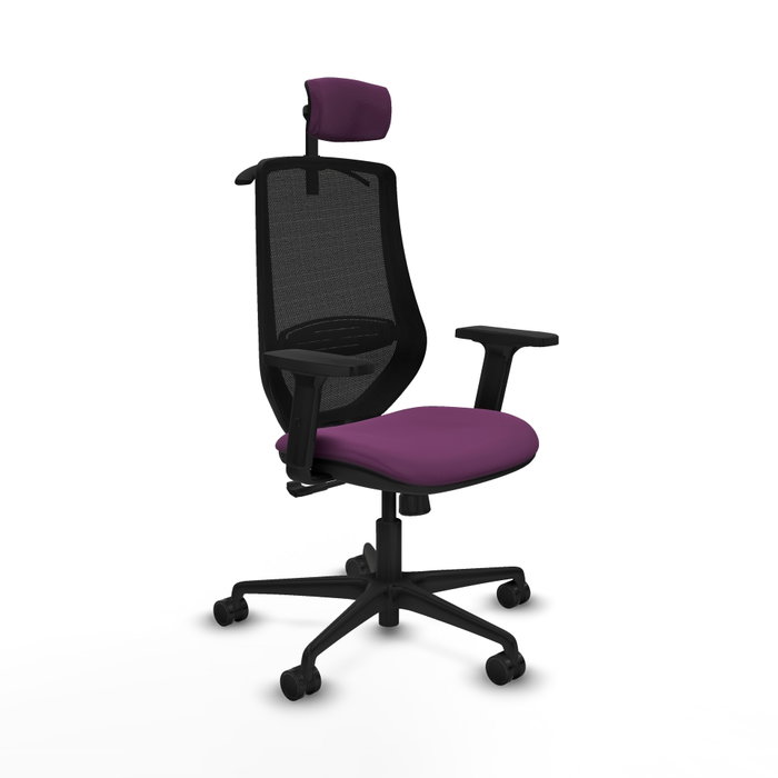 PIQUERAS Y CRESPO Silla de oficina Mardos con mecanismo Sincro, Morado y Negro PIQUERAS Y CRESPO Silla de oficina Mardos con mecanismo Sincro, Morado y Negro