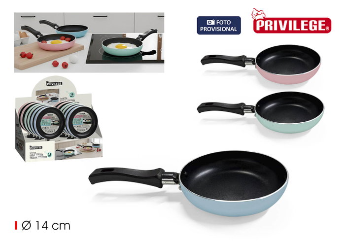 Inde Sartén para Huevo Frito 14 cm Privilege, Antiadherente, 14 x 3.5 cm (12 Unidades) Inde Sartén para Huevo Frito 14 cm Privilege, Antiadherente, 14 x 3.5 cm (12 Unidades)