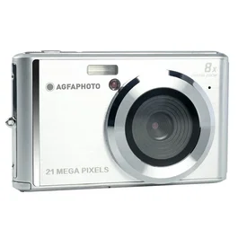 AgfaPhoto Compact Cámara Digital DC-5200 Realishot, 21 MP, Sensor CMOS, Grabación de Vídeo HD 720p, Zoom Digital 8x, Pantalla LCD 2.4", Color Gris