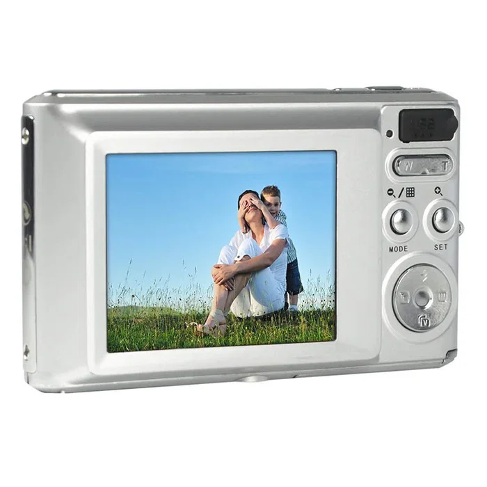 AgfaPhoto Compact Cámara Digital DC-5200 Realishot, 21 MP, Sensor CMOS, Grabación de Vídeo HD 720p, Zoom Digital 8x, Pantalla LCD 2.4", Color Gris