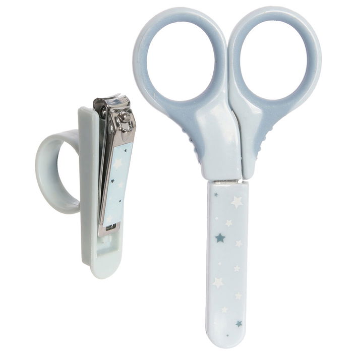 Tom et Zoe Juego De Manicura Bebé Surtido con Cortauñas, Tijeras y Funda