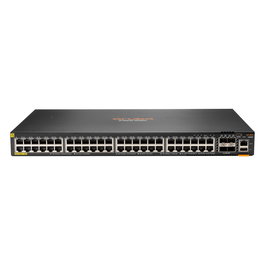 HPE Aruba CX 6200F Switch Gestionado L3 de 48 Puertos Gigabit con PoE Class 4 740W y 4 Ranuras SFP+ para Rack 1U