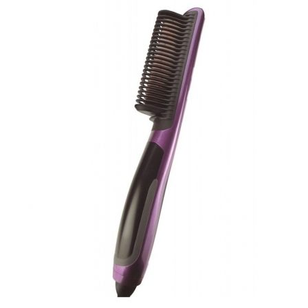 Cepillo para el Pelo con Placas Cerámicas Jocca 6018/ Negro Morado