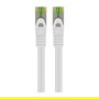Goobay 61103 Cable de Red Patch Cat 8.1 0.5 m Blanco S/FTP (PiMF), 40 Gb/s, 2000 MHz, RJ45 Macho, GHMT-zertifiziert