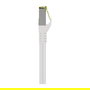 Goobay 61103 Cable de Red Patch Cat 8.1 0.5 m Blanco S/FTP (PiMF), 40 Gb/s, 2000 MHz, RJ45 Macho, GHMT-zertifiziert
