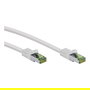 Goobay 61103 Cable de Red Patch Cat 8.1 0.5 m Blanco S/FTP (PiMF), 40 Gb/s, 2000 MHz, RJ45 Macho, GHMT-zertifiziert