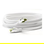 Goobay 61103 Cable de Red Patch Cat 8.1 0.5 m Blanco S/FTP (PiMF), 40 Gb/s, 2000 MHz, RJ45 Macho, GHMT-zertifiziert