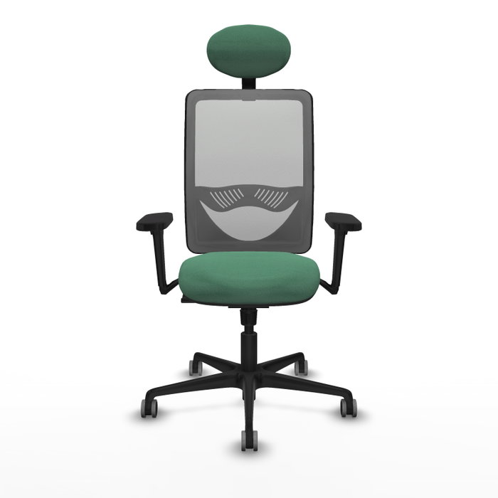 PIQUERAS Y CRESPO Silla de oficina Zulema Verde esmeralda y Gris PIQUERAS Y CRESPO Silla de oficina Zulema Verde esmeralda y Gris