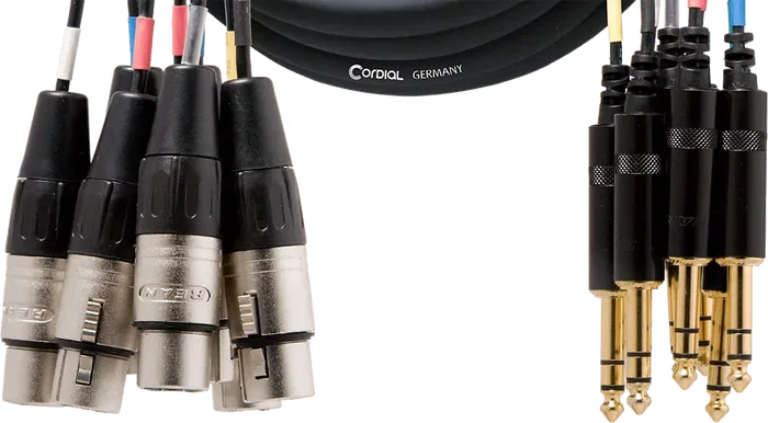 Cordial Multipar 8 Jack Estéreo 8/Xlr Hembra 5 M