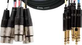 Cordial Multipar 8 Jack Estéreo 8/Xlr Hembra 5 M